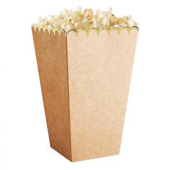 BOITES A POP CORN KRAFT ET OR X8