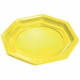 Assiette octogonale ø 18,5 cm jaune  x50
