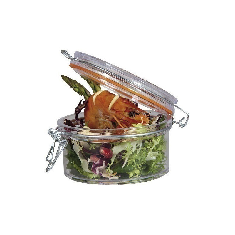 VERRINE PLASTIQUE PENTAGONE 120ML X5 (D.72xH56mm)