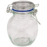 Bocal Rond en Verre Joint Bleu Foncé 11 cl  x12