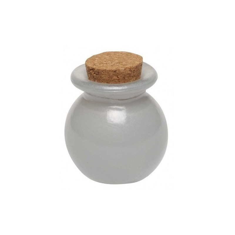 Pot en verre avec bouchon en liège - 12,5 x 4,5 cm - Bouteilles en