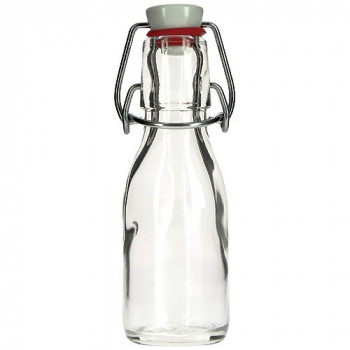 MINI BOUTEILLE EN VERRE 10 CL FERMOIR X10