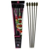 PIC BROCHETTE "FLECHE" EN PLASTIQUE NOIR X20