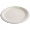 Assiette en pulpe de canne à sucre d.22,86cm x25