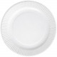 Assiette carton ø 15 cm blanc  x100