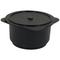 Verrine cocotte ronde en PP noire 30 cl