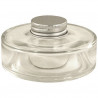 Pot en Verre Plat 8 cl bouchon vis Argenté x10
