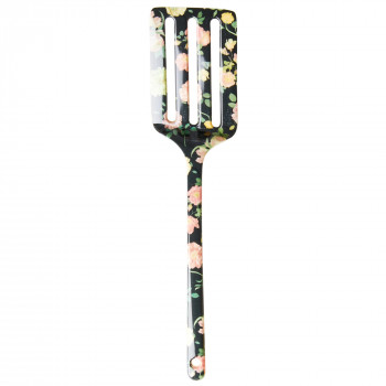 SPATULE EN MÉLAMINE RICE - NOIRE IMPRIMÉ FLORAL