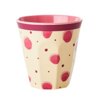 TASSE EN MÉLAMINE RICE - ROSE IMPRIMÉ AQUARELLE SPLASH - MEDIUM