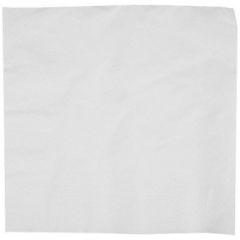 Serviette ouate blanche 2 plis 40x40 cm