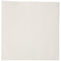 Serviette double point blanche 38x38 cm ***