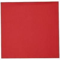 Serviette double point rouge 38x38 cm ***