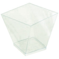 Verrines en Plastique Translucide Cubiques x10