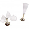 Pieds de verre or réutilisable x20