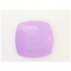 Assiette carree ø 23 cm parme x12