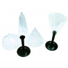 Pieds de verre chocolat réutilisable x20