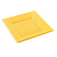 ASSIETTE CARRE 18CM CANARI (X8)