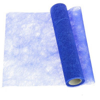 CHEMIN DE TABLE POLYTULLE HTE QUALITE BLEU ROI 30CM X 10M