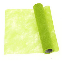 CHEMIN DE TABLE POLYTULLE HTE QUALITE VERT POMME 30CM X 10M