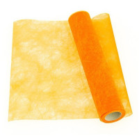 CHEMIN DE TABLE POLYTULLE HTE QUALITE ORANGE 30CM X 10M