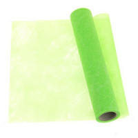 CHEMIN DE TABLE POLYTULLE HTE QUALITE VERT CLAIR 30CM X 10M