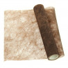 CHEMIN DE TABLE POLYTULLE CHOCOLAT 30CM X 10M