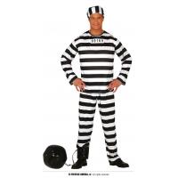 COSTUME PRISONNIER NOIR ET BLANC ECO