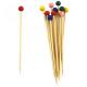 PIQUE BAMBOU BOULE COULEURS 120MM X100