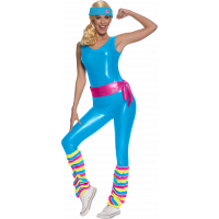 COSTUME BARBIE AEROBIQUE ADULTE T.S