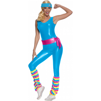 COSTUME BARBIE AEROBIQUE ADULTE T.S