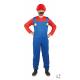 COSTUME PLOMBIER ROUGE ET BLEU T.L/XL