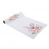 CHEMIN DE TABLE JOYEUSES PAQUES LAPINOU FLOWERS 28CMX3M