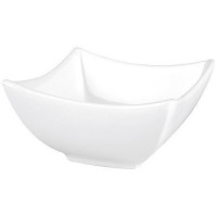 Coupe carrée en porcelaine blanche 10 cl