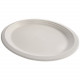 Assiette pulpe ovale blanche 23x17 cm