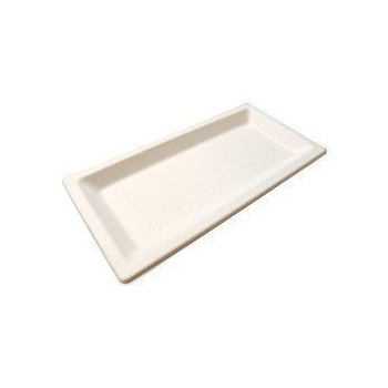 Assiette Pulpy Liny blanche 13x26 cm