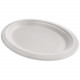 Assiette pulpe blanche ovale 23x32 cm