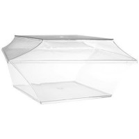 Saladier luxe en PS transparent  60 cl