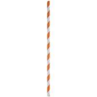 PAILLE RAYURES ORANGE X20