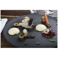 Assiette Revol En Basalt Noir D 200  X1