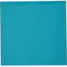 Serviette ouate 38X38 2 plis turquoise (X100)