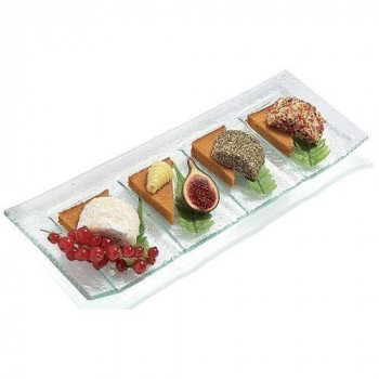 Assiette Fromage 4 Cpts En Verre