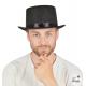 CHAPEAU FEUTRE HAUT DE FORME NOIR ADULTE