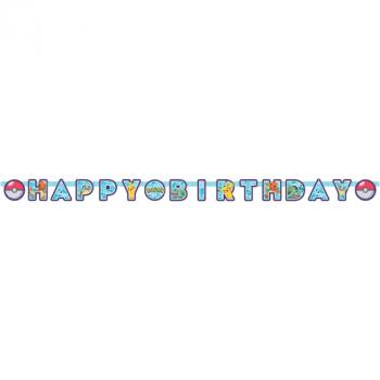 GUIRLANDE HAPPY BIRTHDAY POKEMON 218X12CM