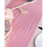 CHEMIN DE TABLE TARLATANE VIEUX ROSE 28CM X3M