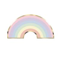 SERVIETTES ARC EN CIEL PASTEL 17X33CM X16