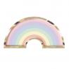 ASSIETTES ARC EN CIEL PASTEL 15X28CM X8