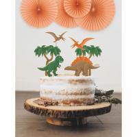 SET DE 6 DECORATIONS DINOSAURE POUR GATEAU (20cm)