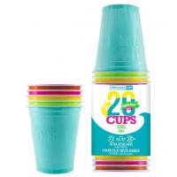 GOBELET PS MULTICOLOR 53 CL X20