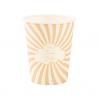 GOBELETS "MON DOUX BEBE"BABY NUDE CAMEL/BLANC/OR 255ML X8