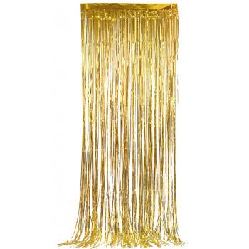 RIDEAU FRANGES OR 1MX2M